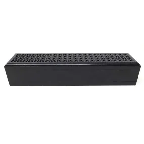 10" Black Finish Wood Incense Box Burner with Storage