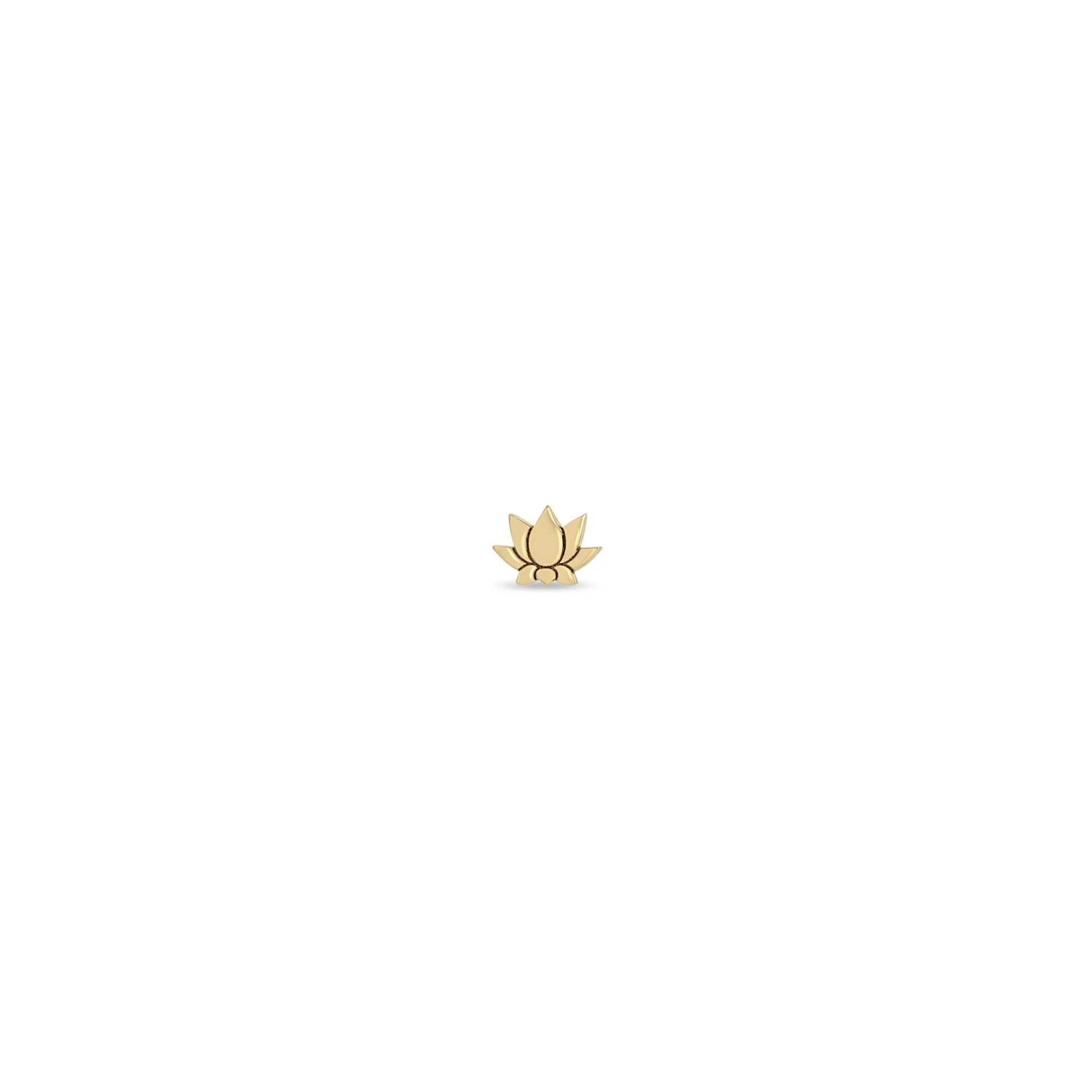 14k Itty Bitty Lotus Stud