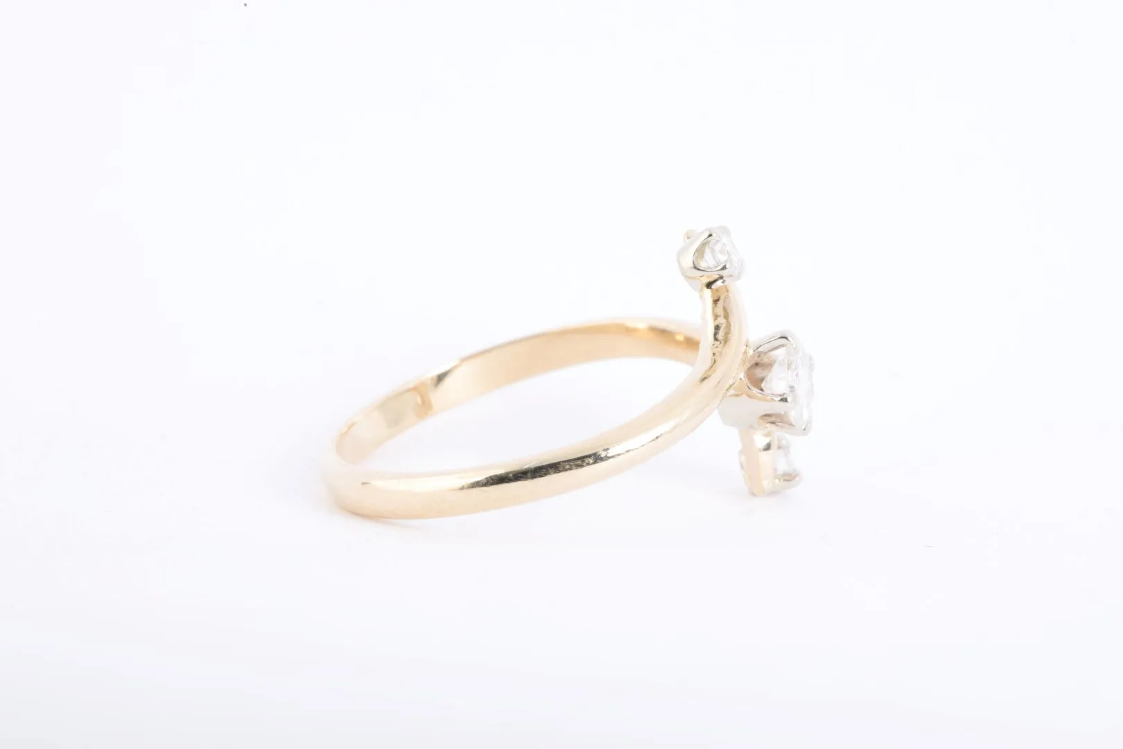 14k Yellow Gold 0.45tcw Diamond Ring Size 7.5 (2.41g.)