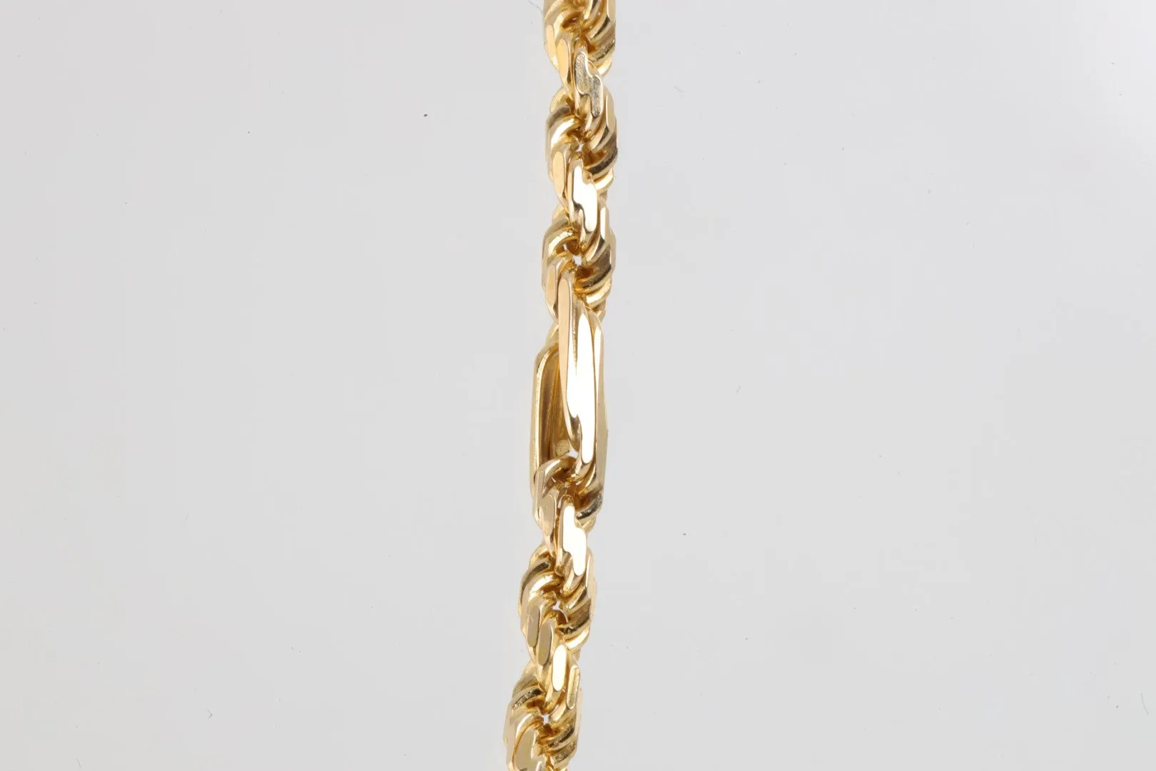 20" 14k Yellow Gold Twisted Rope Chain Necklace (18.17g.)