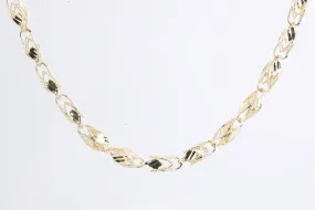 23.5" 10k Yellow Gold Turkish Link Chain (34.76g.)