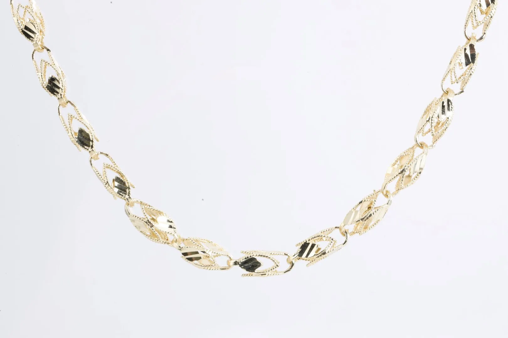 23.5" 10k Yellow Gold Turkish Link Chain (34.76g.)