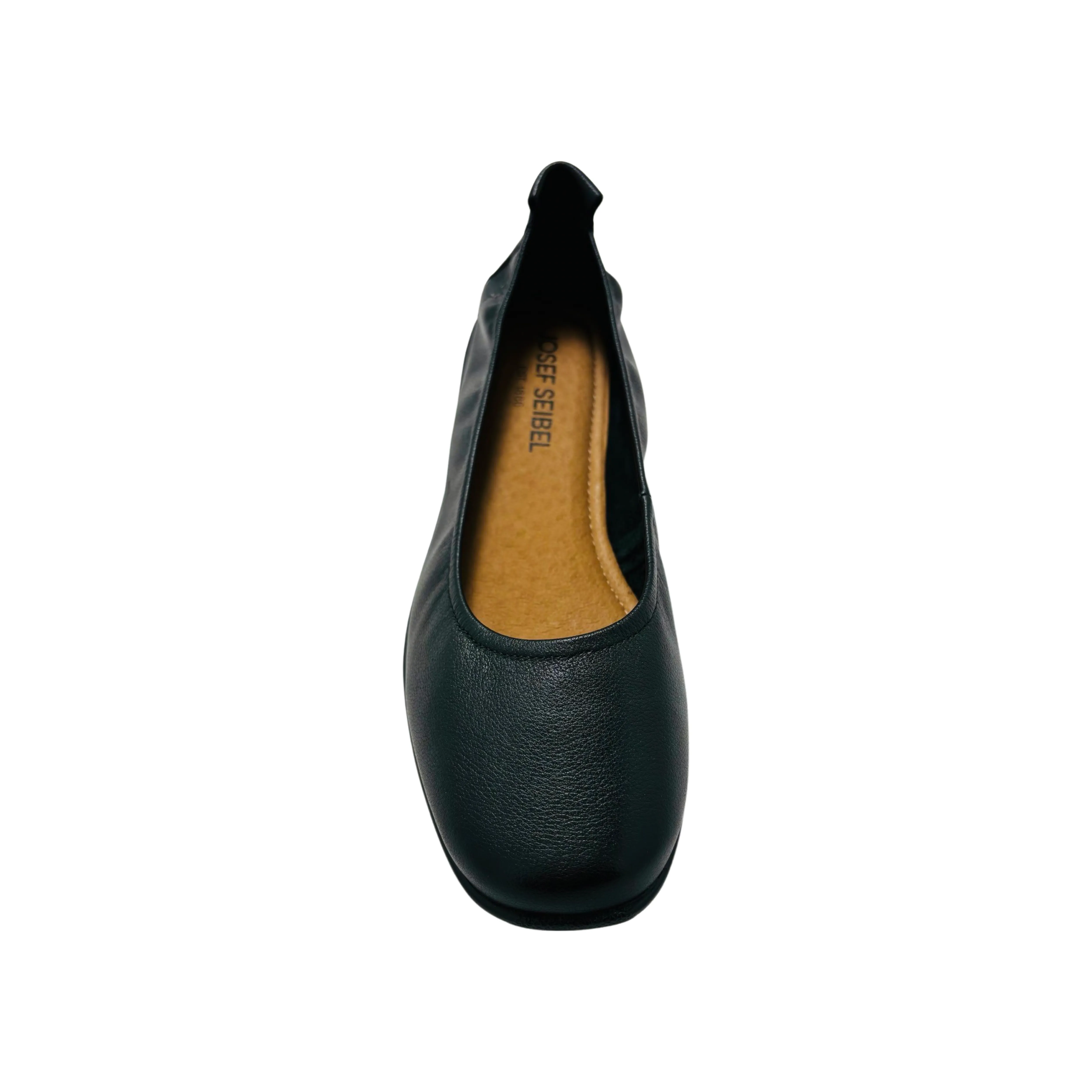 74801 Black Leather Flat