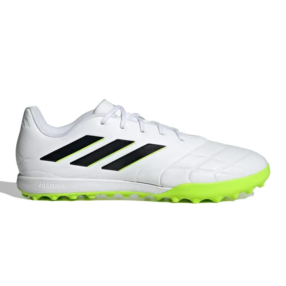 Adidas Copa Pure II.3 TF Football Boots (White/Black/Lucid Lemon)