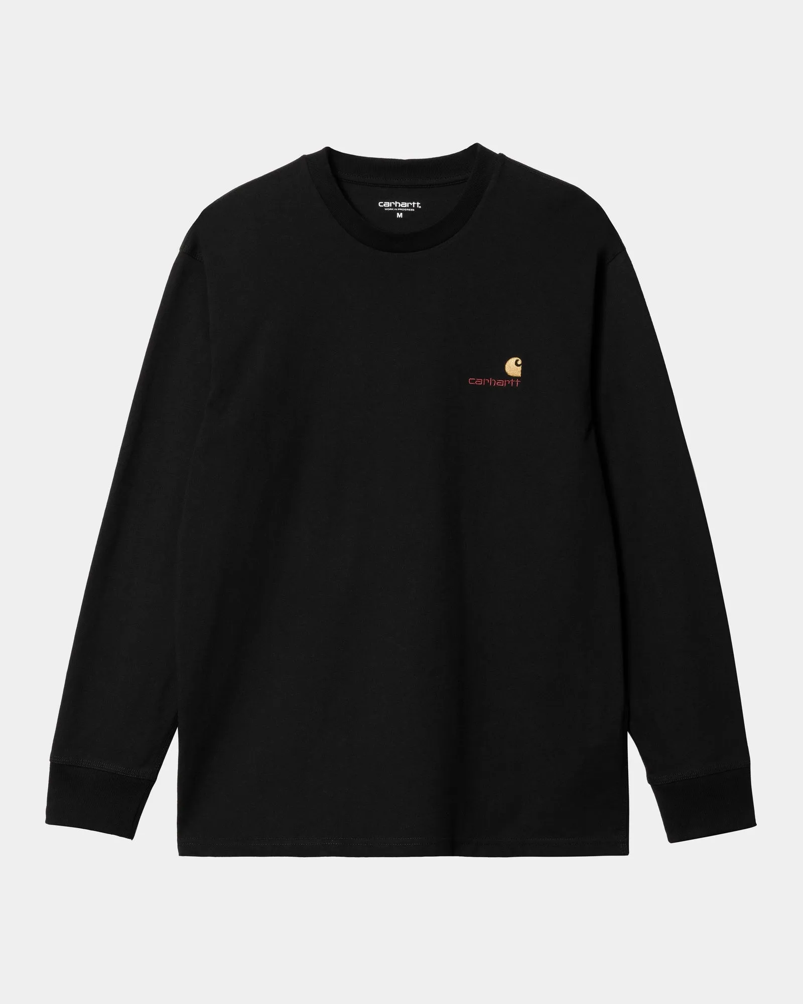 American Script Long Sleeve T-Shirt | Black