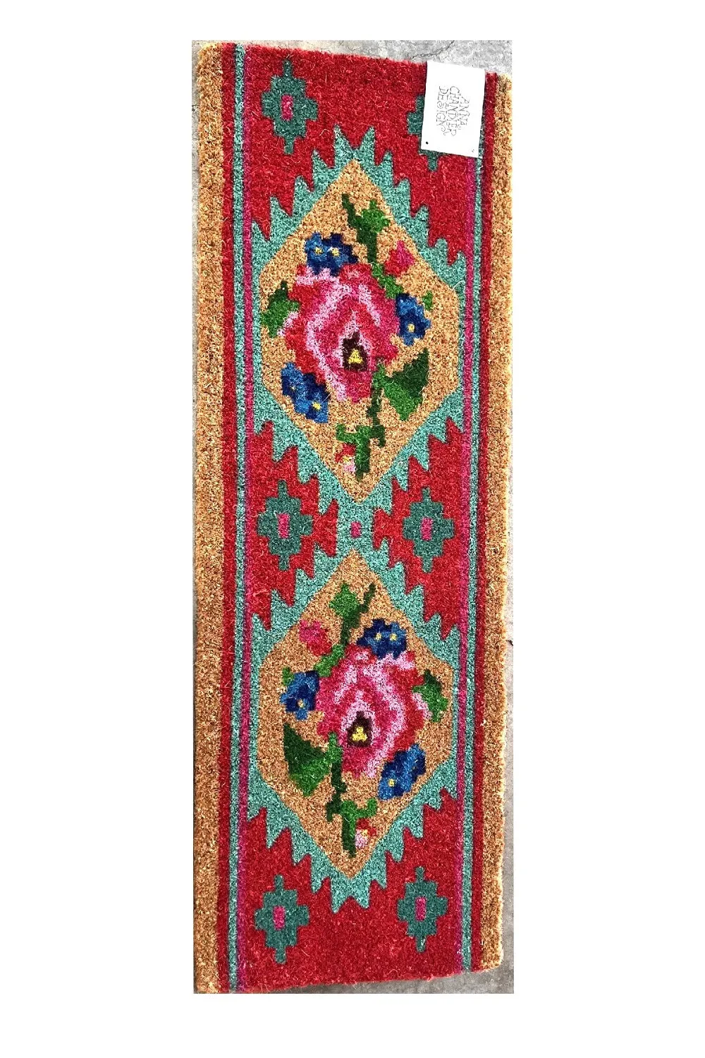 ANNA CHANDLER COIR DOORMAT ROSA LONG