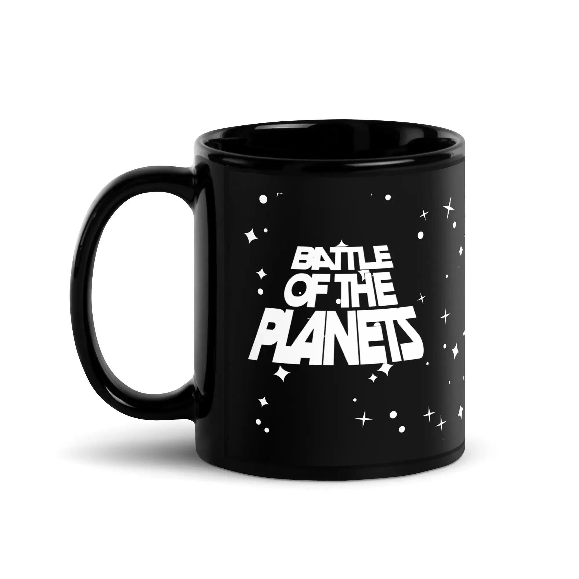 Battle Of The Planets Black Glossy Mug