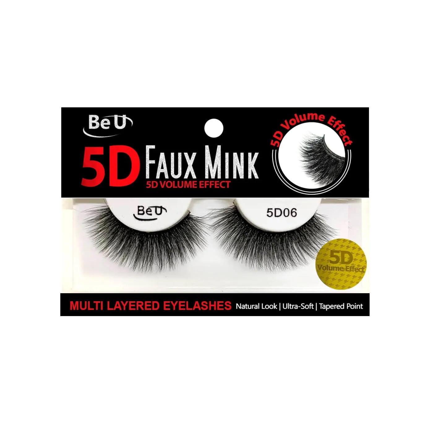 BE U | 5D Faux Mink Eyelashes 5D06