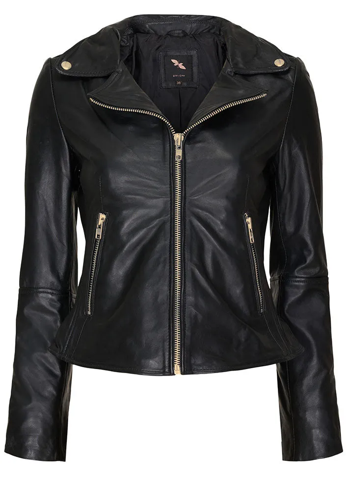 BTF CPH jacket 10576 Skindjakke - Black w Gold