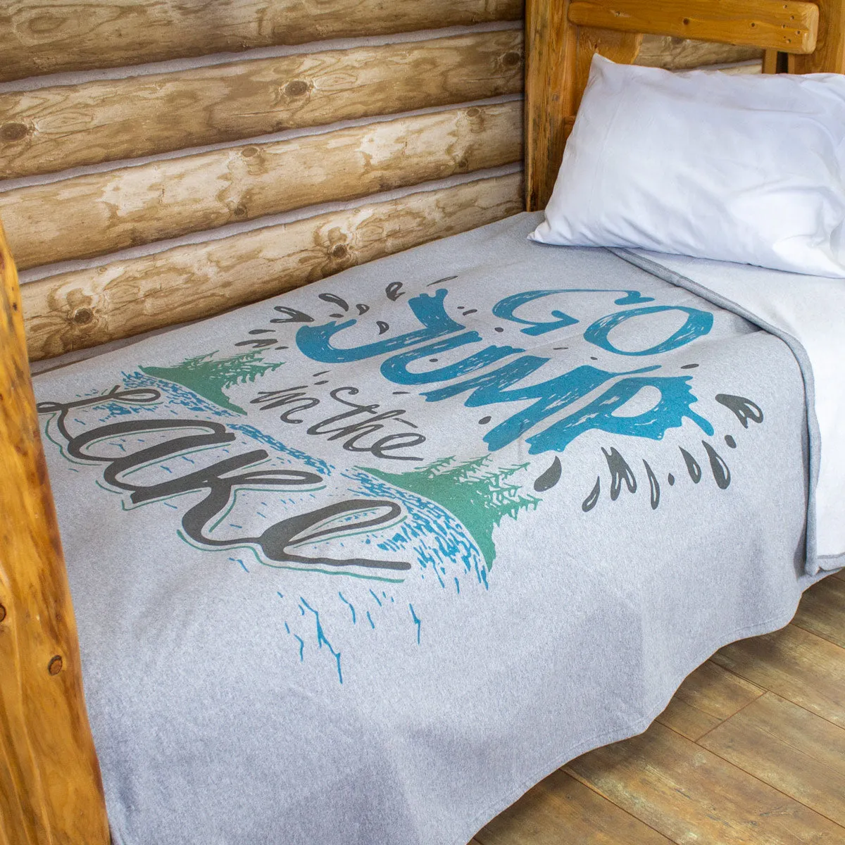 Cabin Comfort Graphic Sweatshirt Blanket