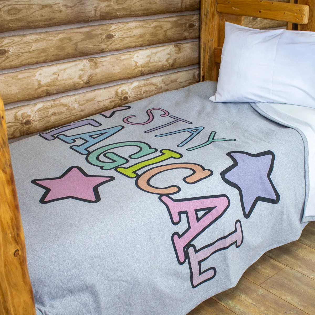 Cabin Comfort Graphic Sweatshirt Blanket