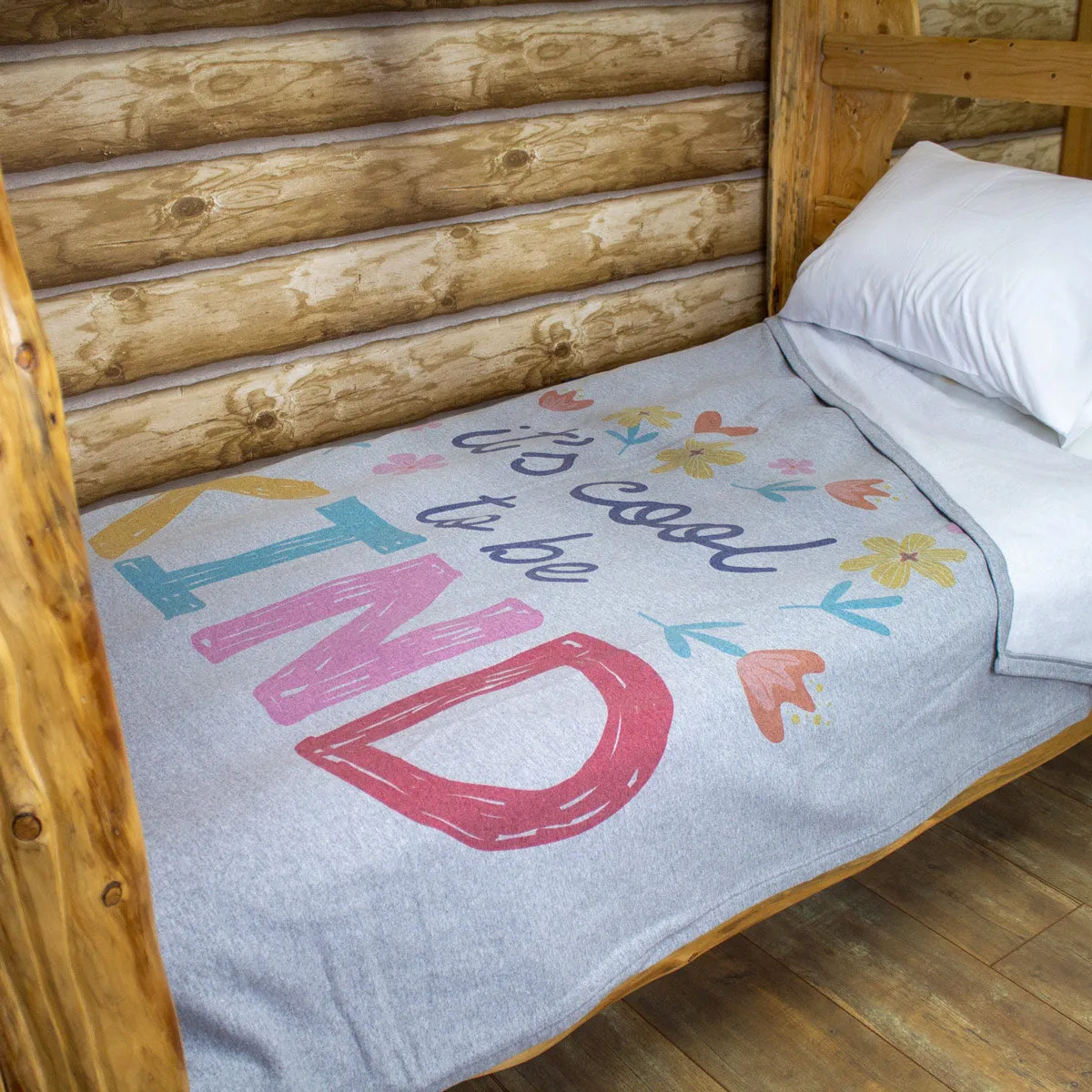 Cabin Comfort Graphic Sweatshirt Blanket