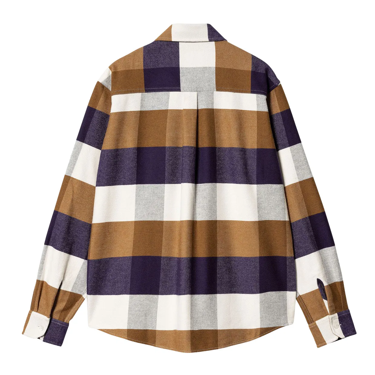 Camicia Uomo Carhartt WIP L/S Lyman Viola / Marrone