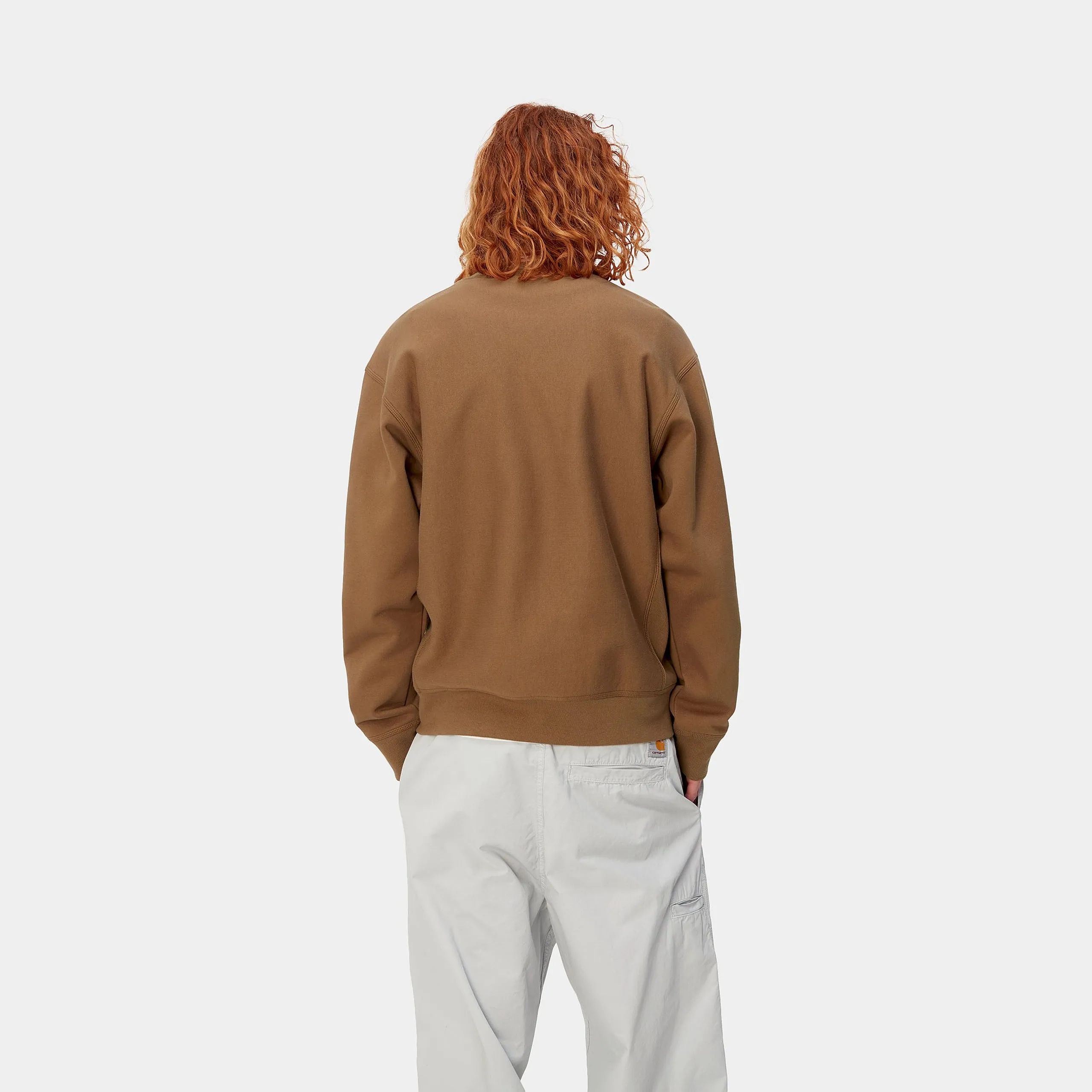 Carhartt American Script Sweatshirt Hamilton Brown