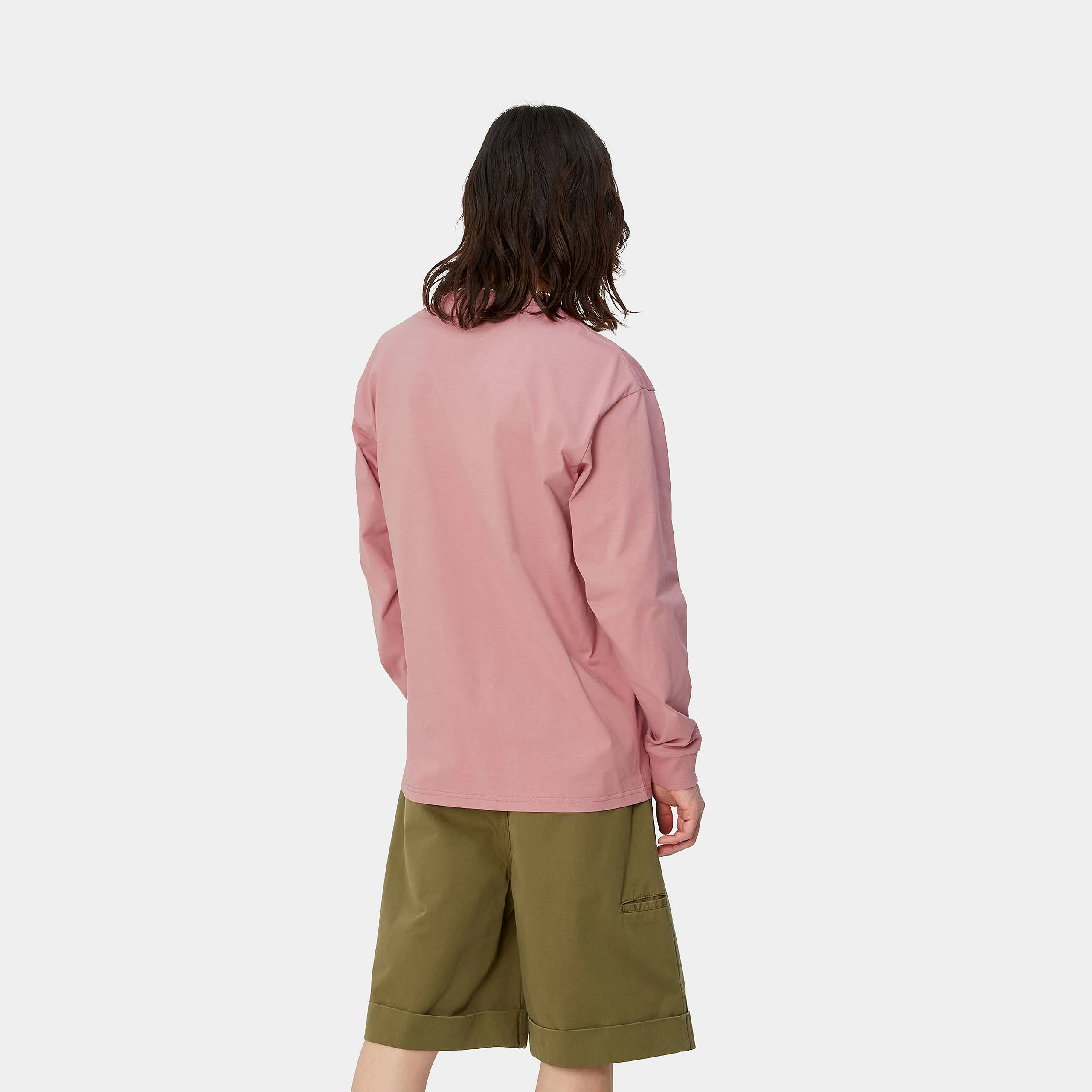 Carhartt L/S Chase T-Shirt Glassy Pink