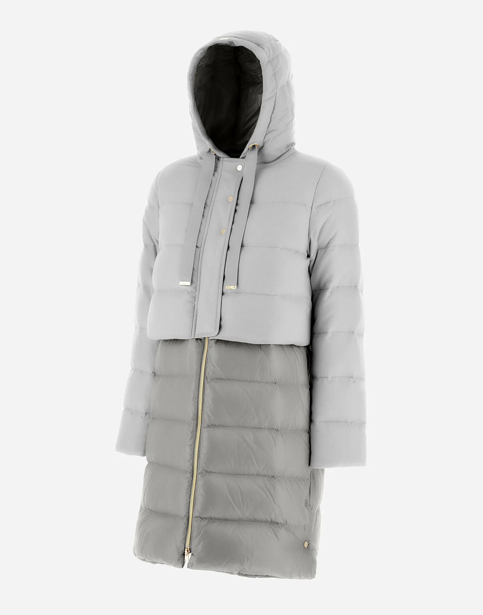 Cashmere Silk And Nylon Parka W