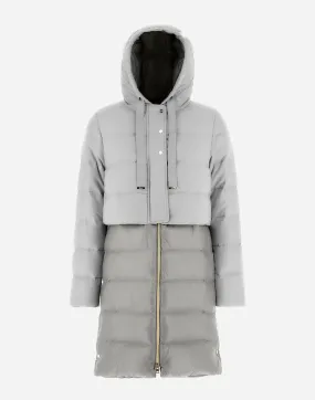 Cashmere Silk And Nylon Parka W