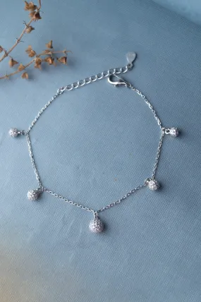 Charming Charm Balls Sterling Silver Chain Bracelet