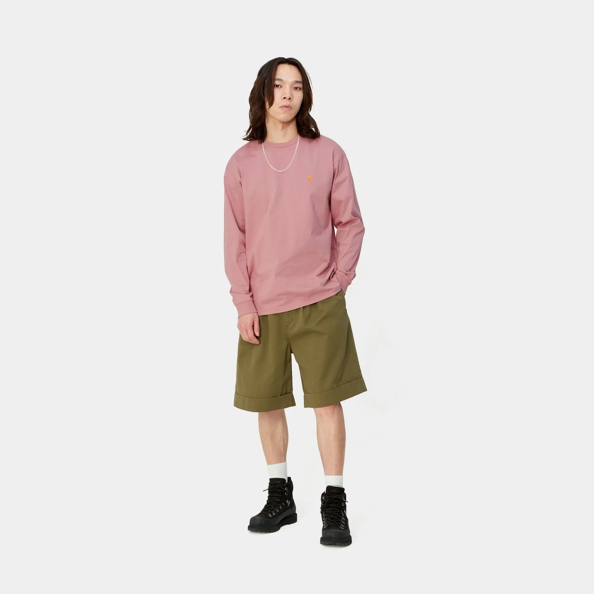 Chase Long Sleeve T-Shirt | Glassy Pink