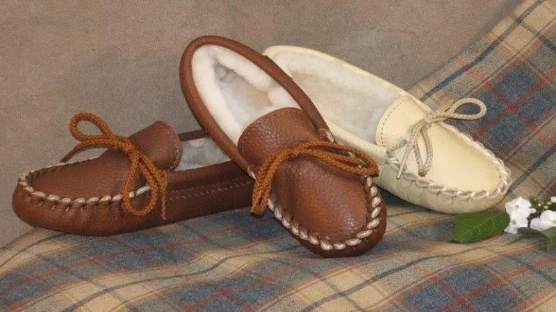 Children's Softsole Sheepskin Slippers by Footskins Made in USA 3300S