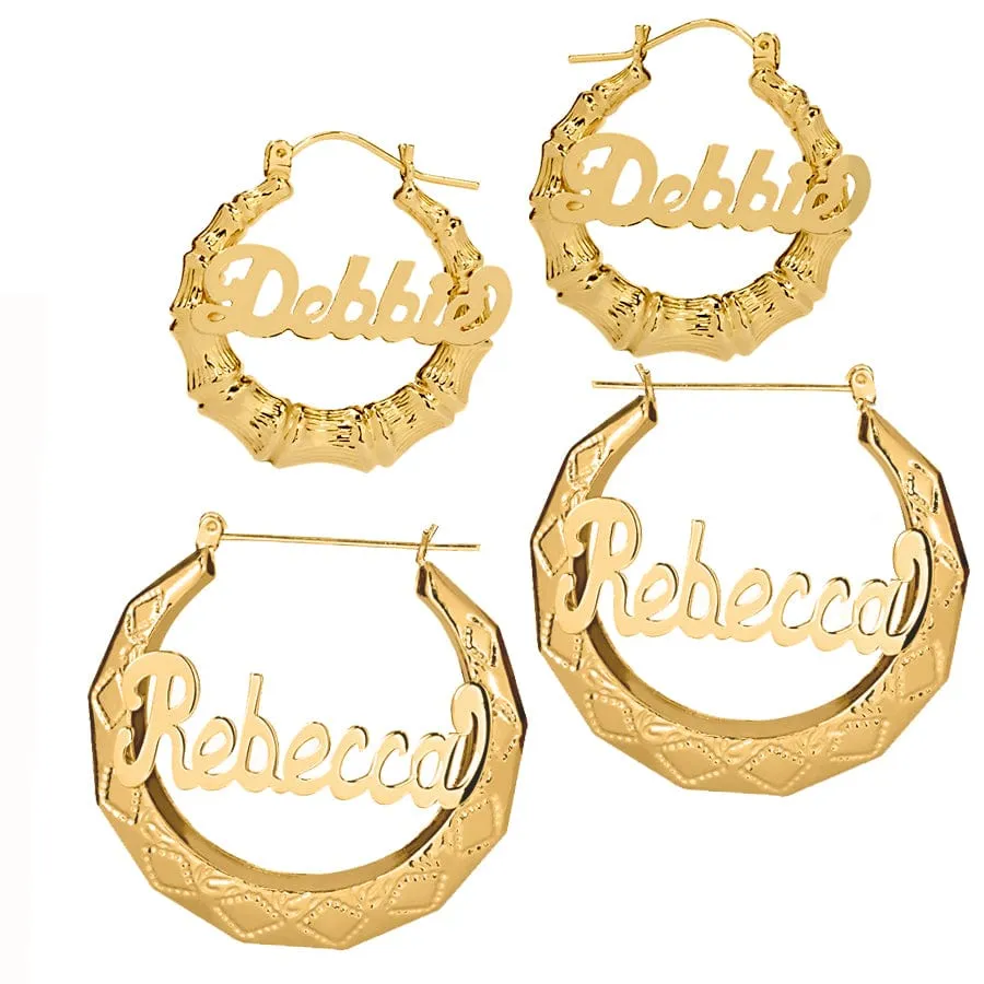 Classic Name Earrings