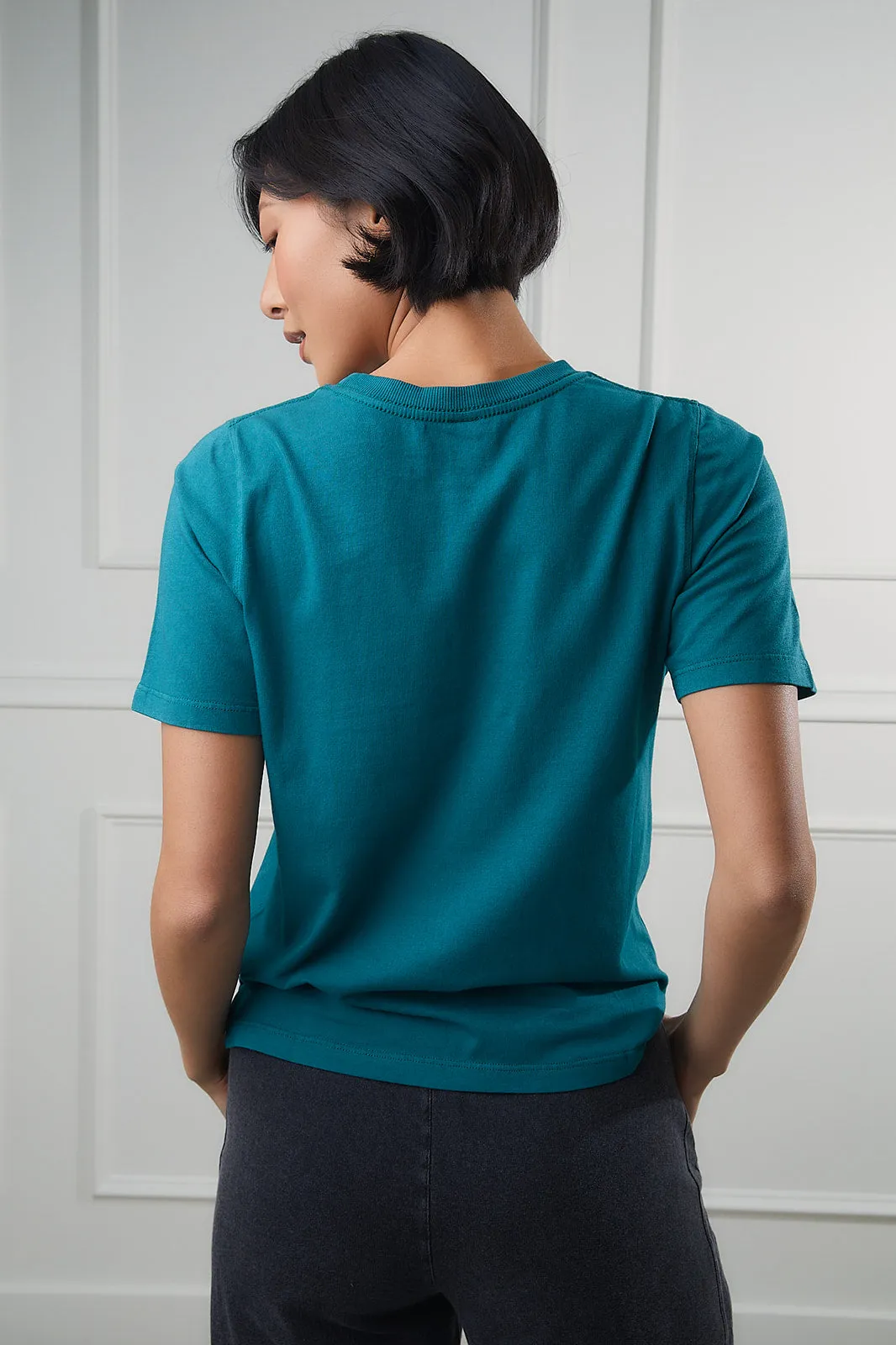 Classic Tee in Blue Palm