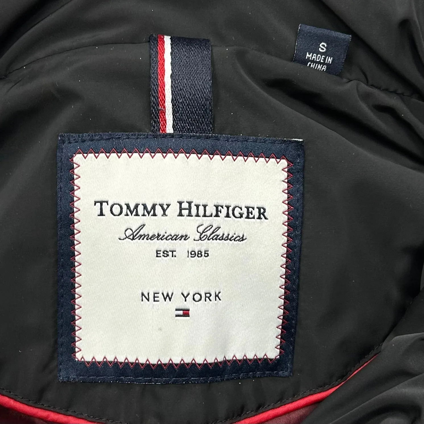 Coat Parka By Tommy Hilfiger In Black, Size: S