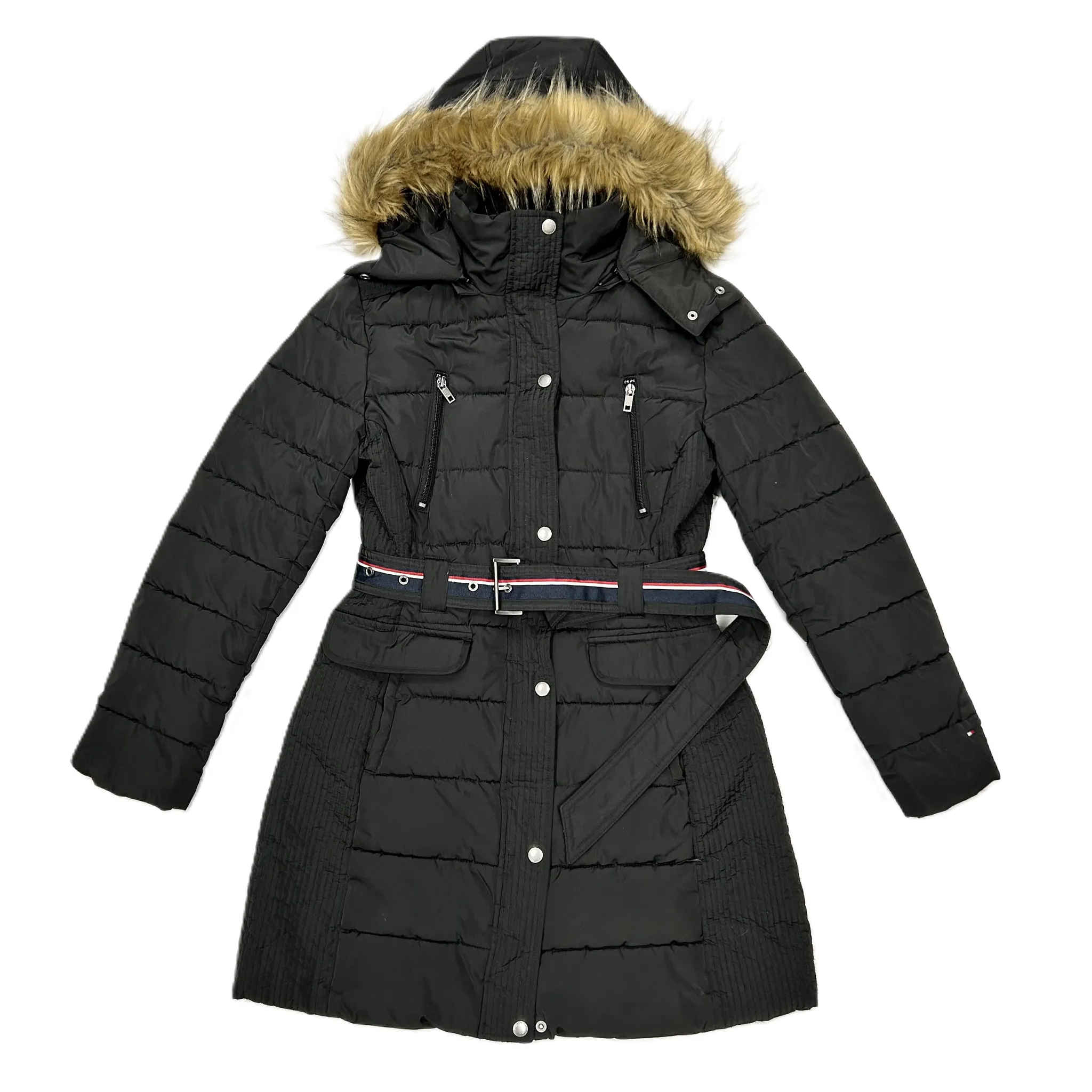 Coat Parka By Tommy Hilfiger In Black, Size: S