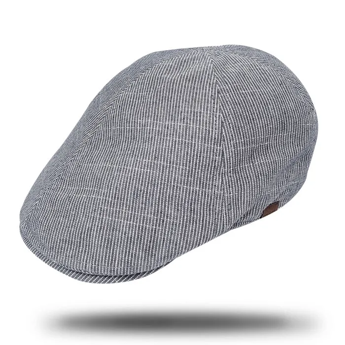 Cotton Blend Flat Cap-SY335