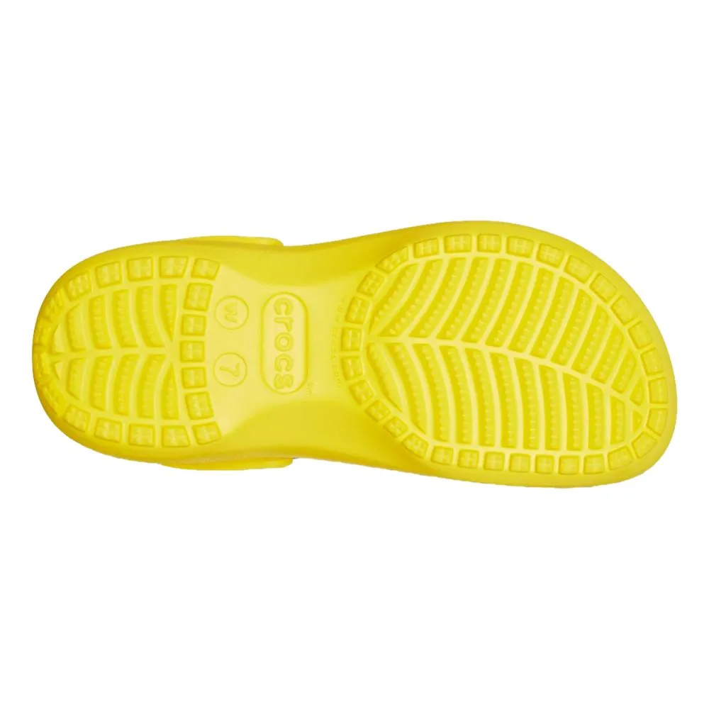 CROCS CLASSIC PLATFORM 2022 SMILEY CLOG WOMEN'S-YELLOW