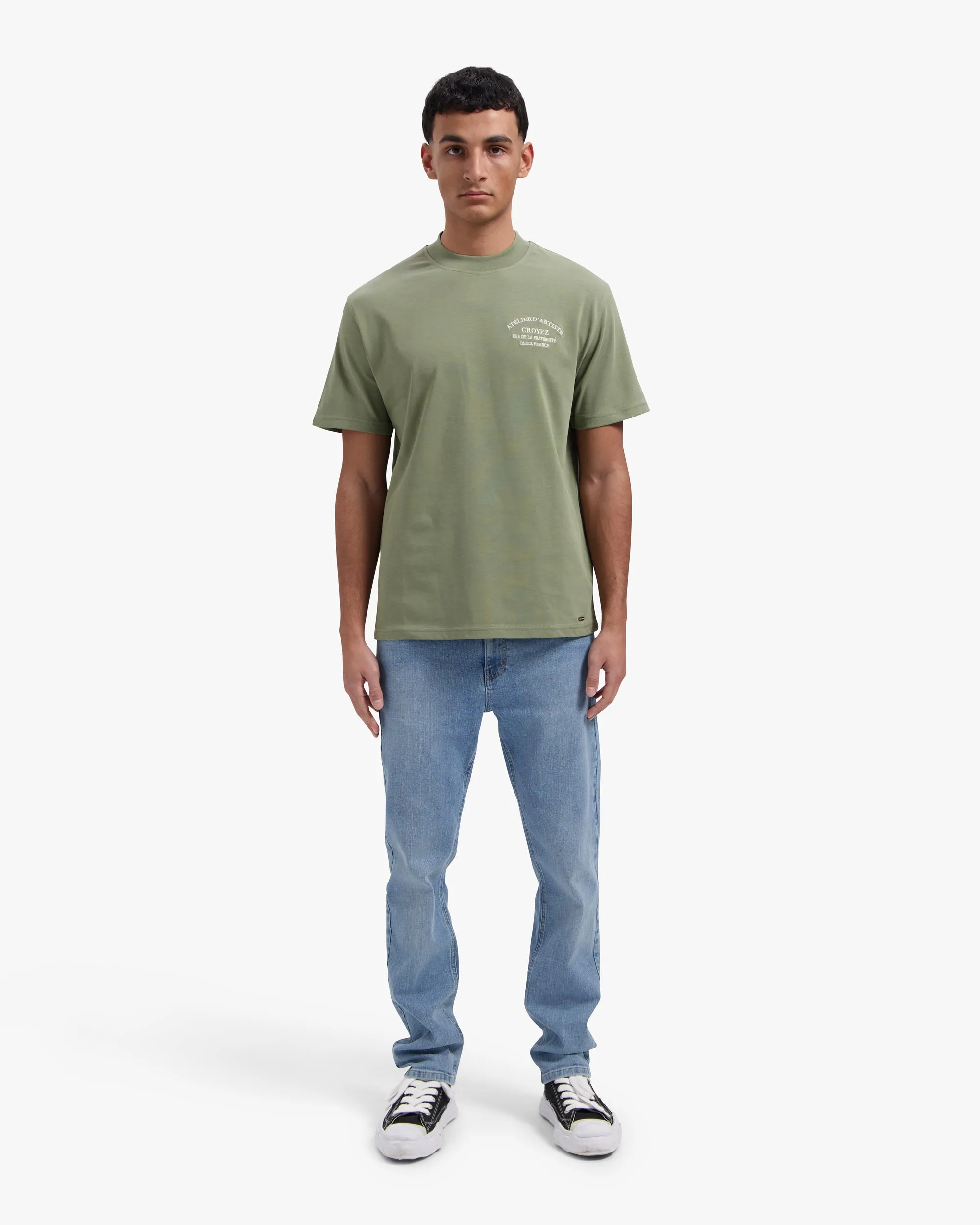 CROYEZ ATELIER T-SHIRT - WASHED OLIVE