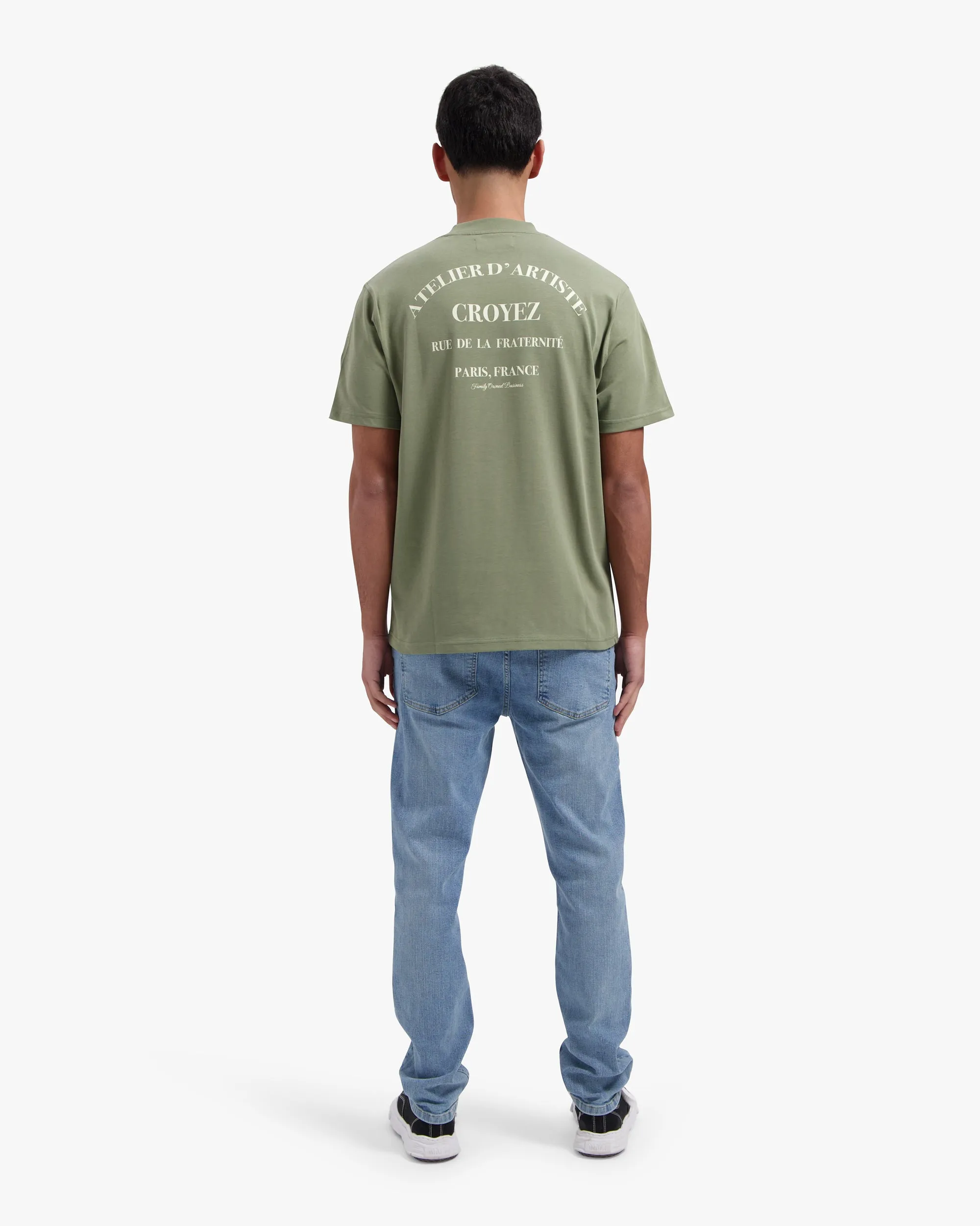 CROYEZ ATELIER T-SHIRT - WASHED OLIVE