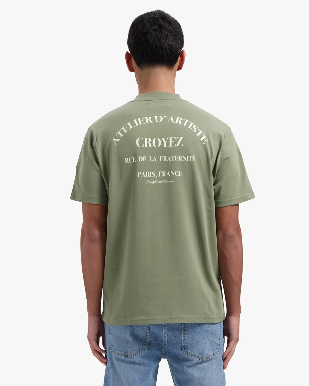 CROYEZ ATELIER T-SHIRT - WASHED OLIVE