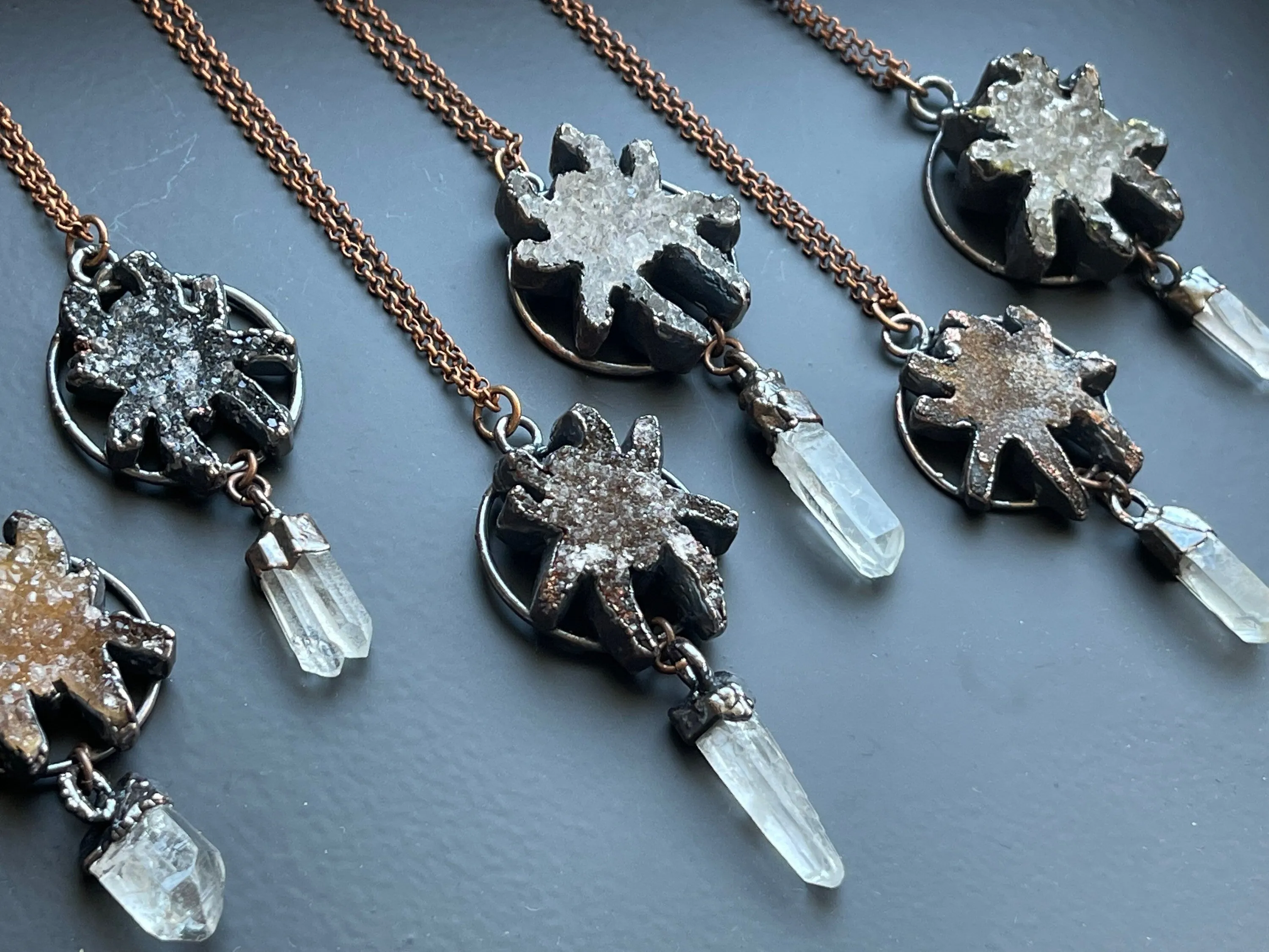 Crystal Spider Necklace