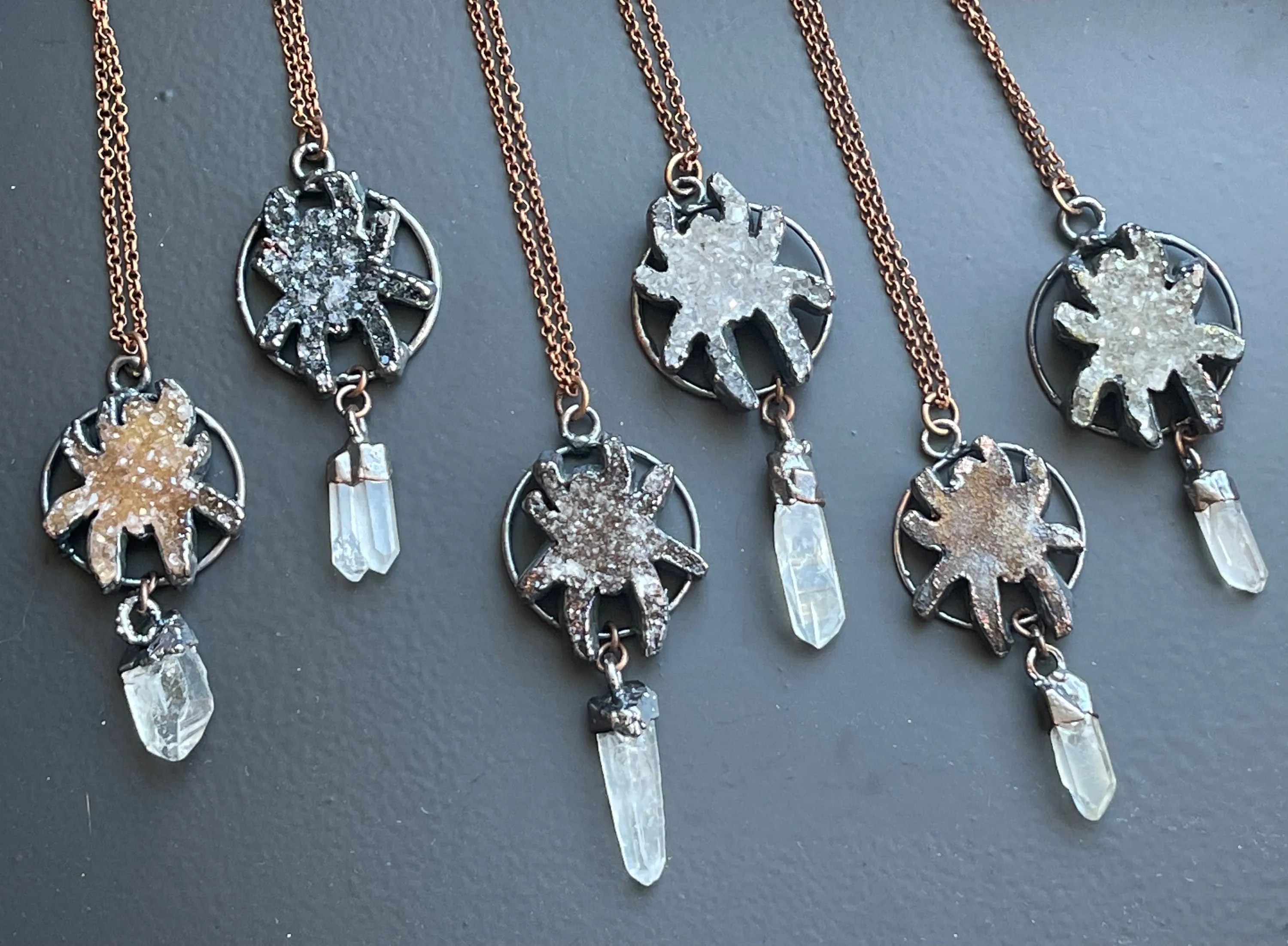 Crystal Spider Necklace