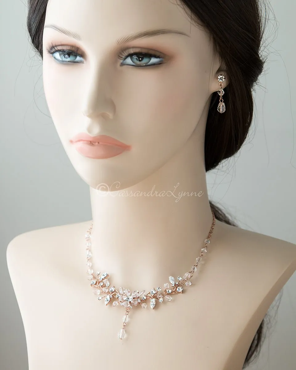 Crystal Wedding Necklace Set