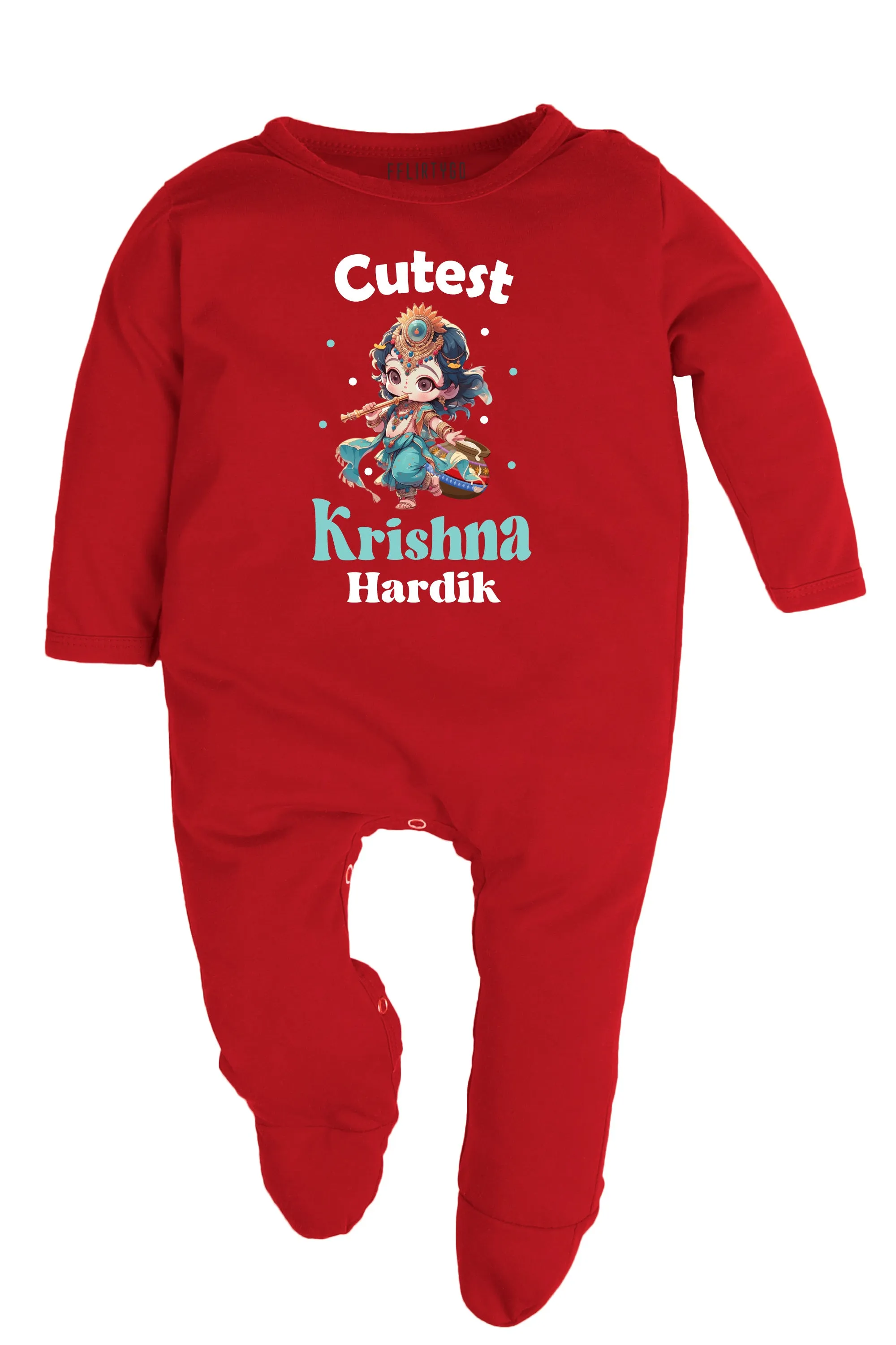 Cutest Krishna Baby Romper | Onesies w/ Custom Name