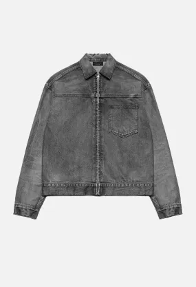 Denim Zip Blouson / Krete Black