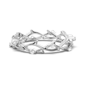 Eternity Twig Moissanite Wedding Band