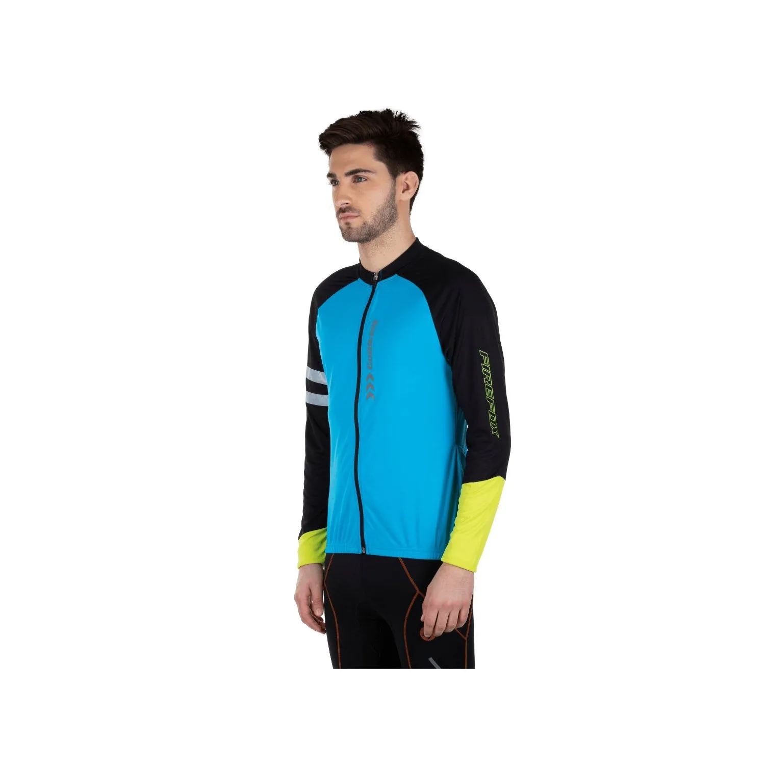 Firefox Full Sleeve Cycling Jersey - Blue/Black