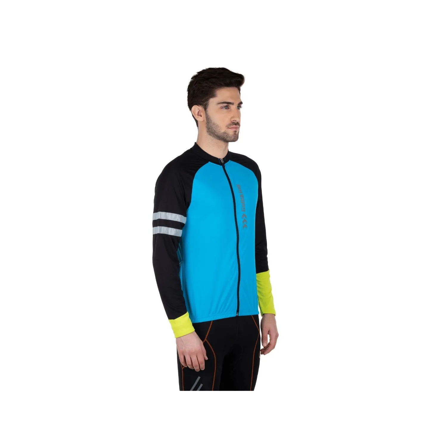 Firefox Full Sleeve Cycling Jersey - Blue/Black