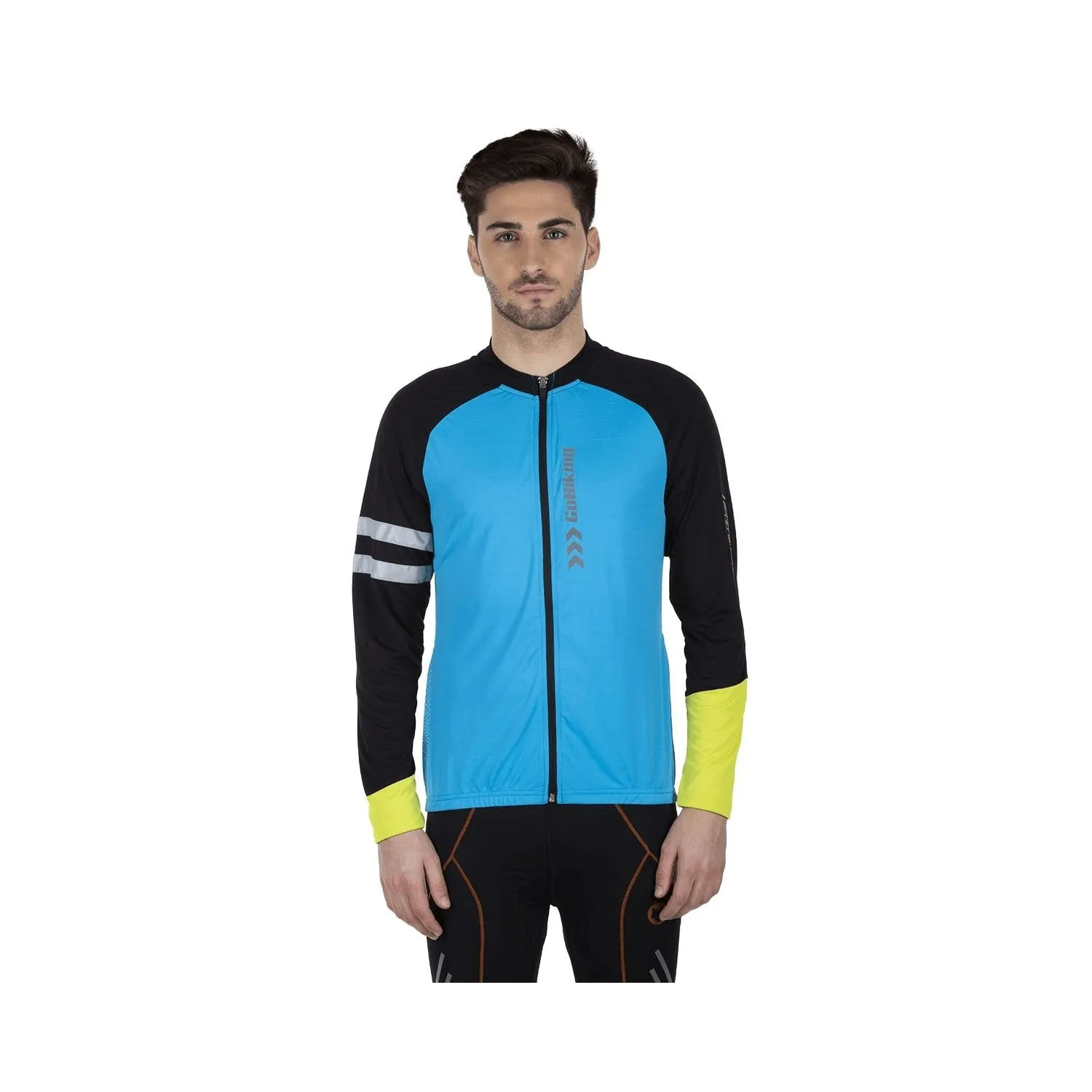 Firefox Full Sleeve Cycling Jersey - Blue/Black