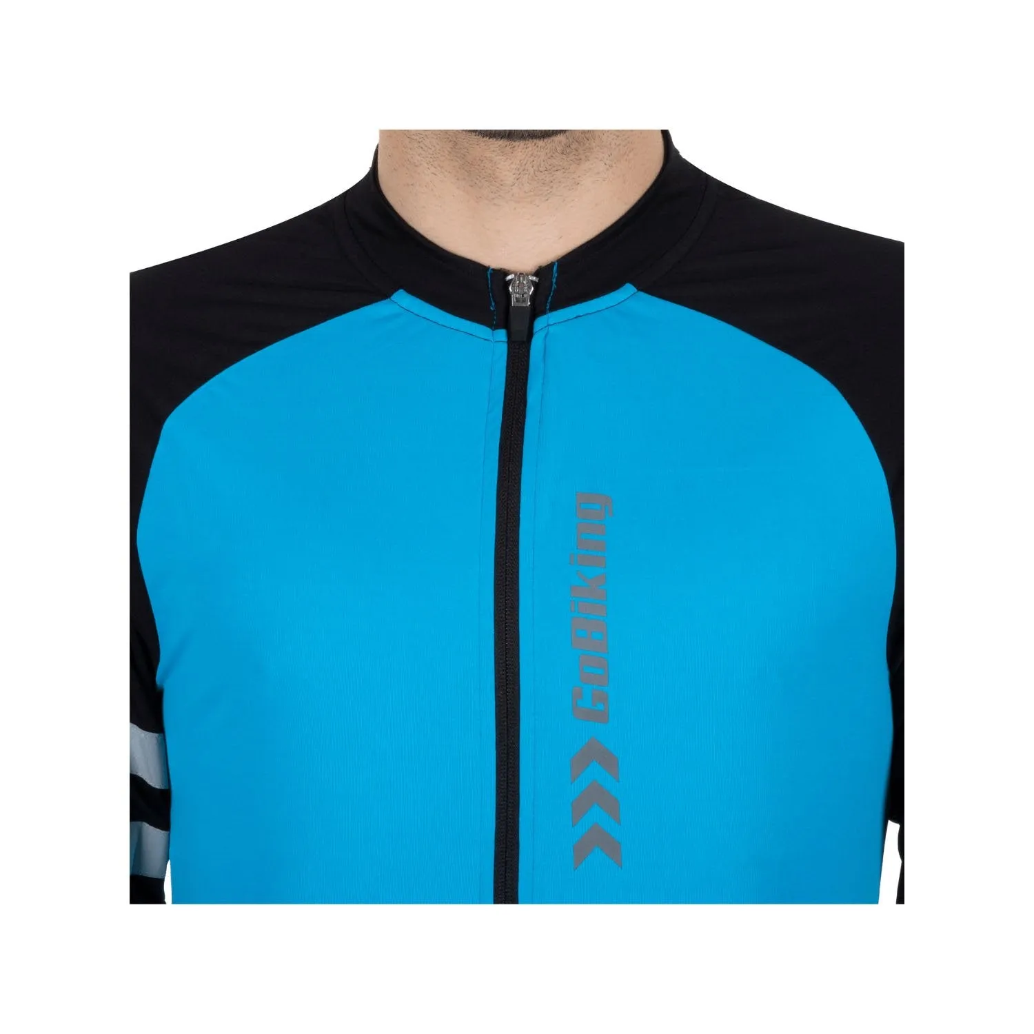 Firefox Full Sleeve Cycling Jersey - Blue/Black