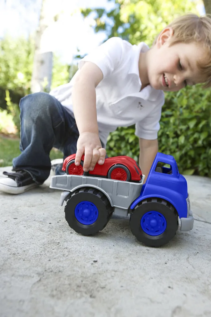 Flatbed Truck with Race Car