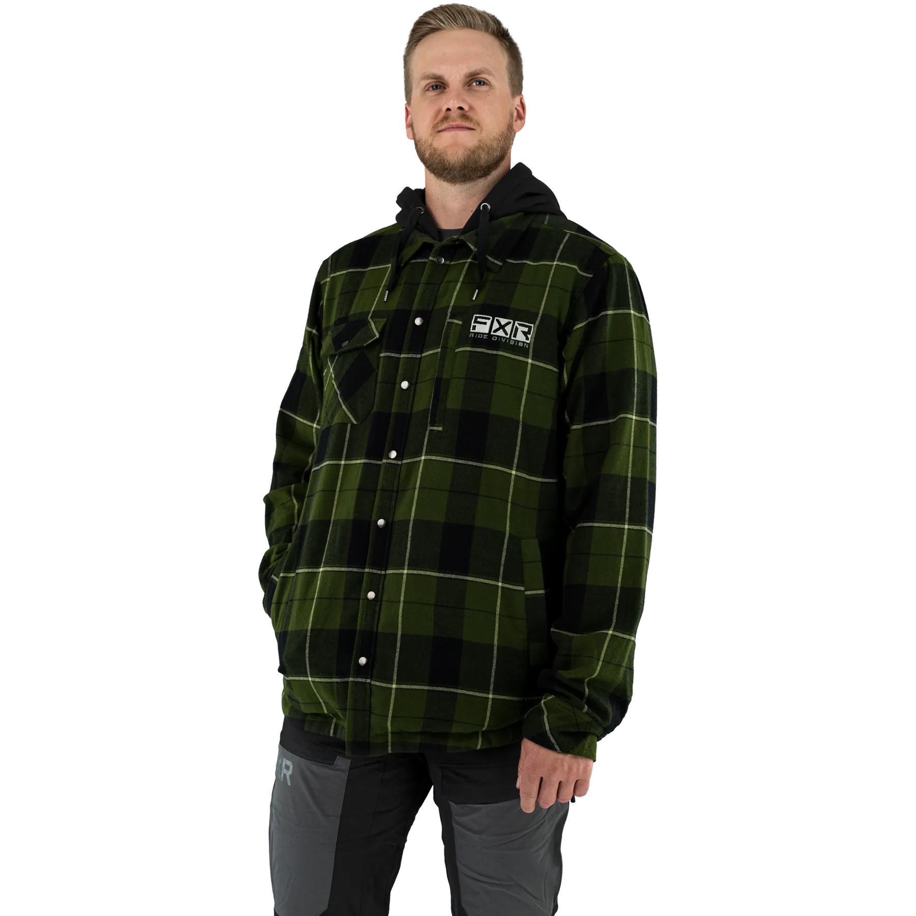 FXR Men's Timber Insulated Flannel Jacket Army Green/Khaki