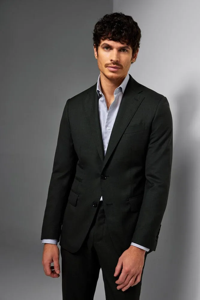 Greyson Suit - Dark Olive Texture Wool