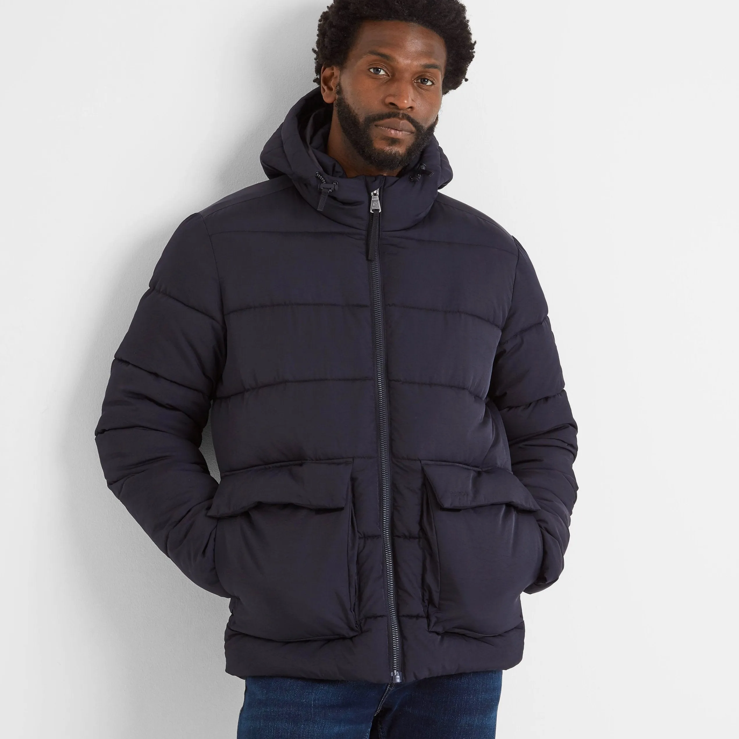 Hamilton Mens Padded Parka - Black