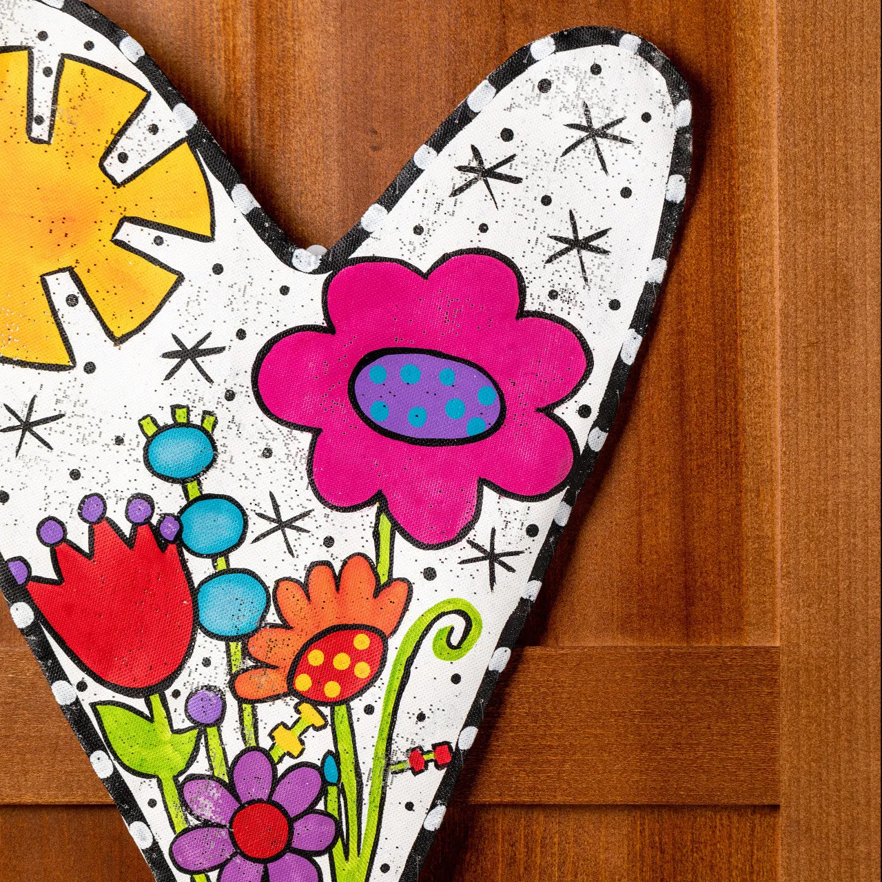 Heart Shaped Floral Door Hanger