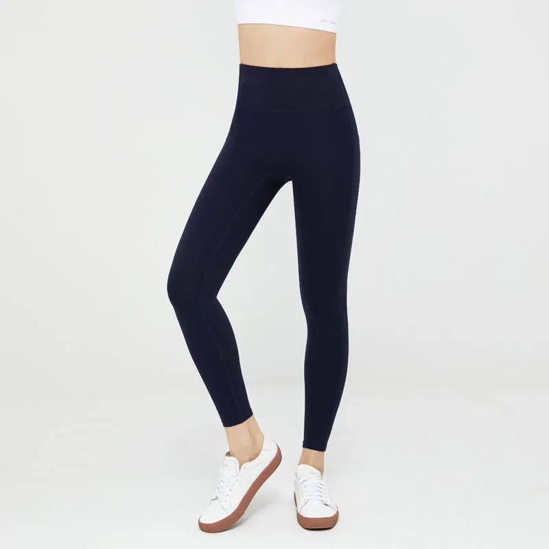 High Waisted Leggings with Double Pockets for Women