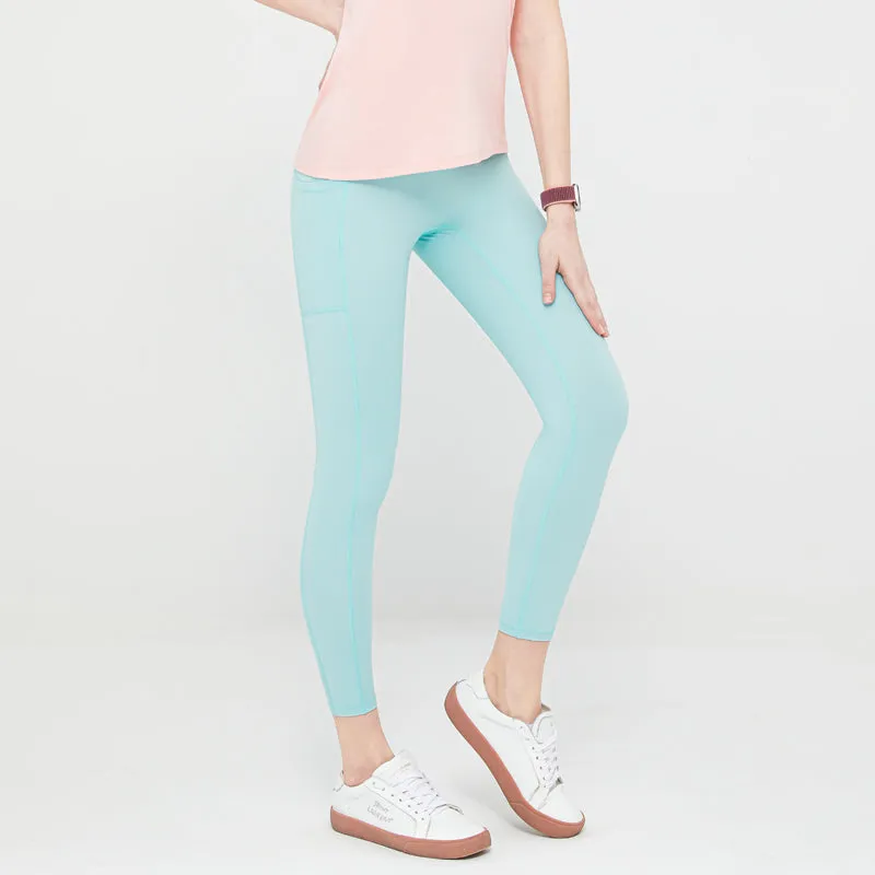 High Waisted Leggings with Double Pockets for Women